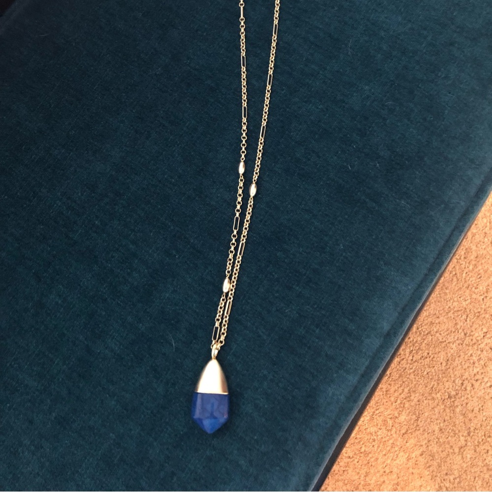 Kendra Scott pendant necklace-blue